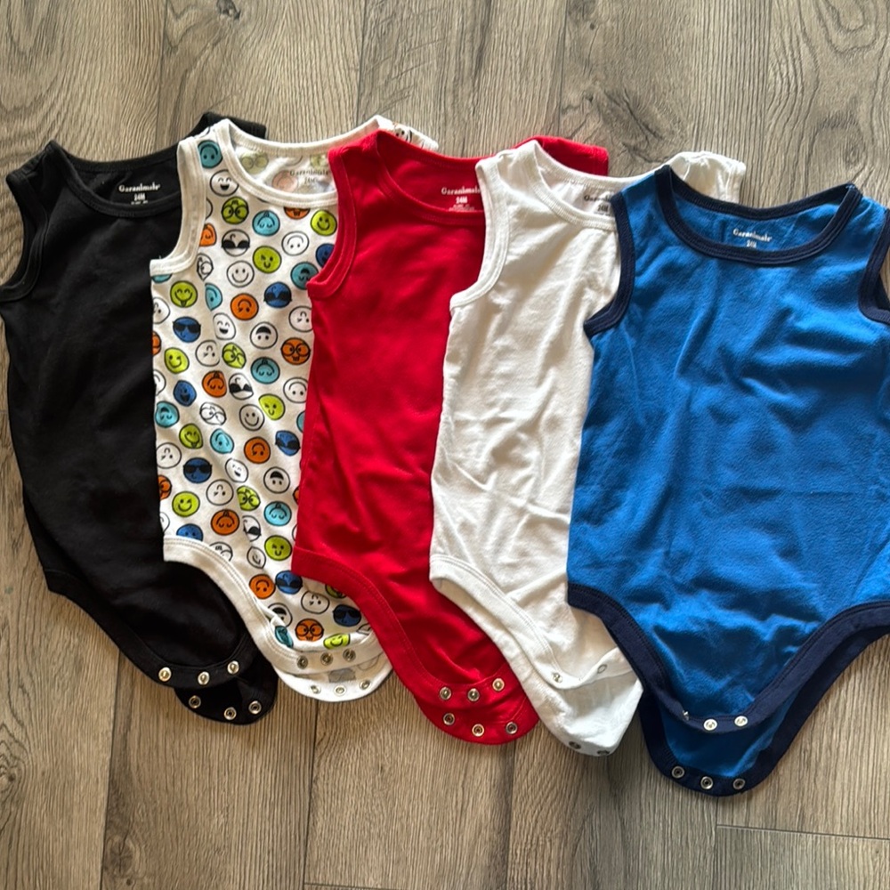 Garanimals Black and Red Bodysuits One Pieces